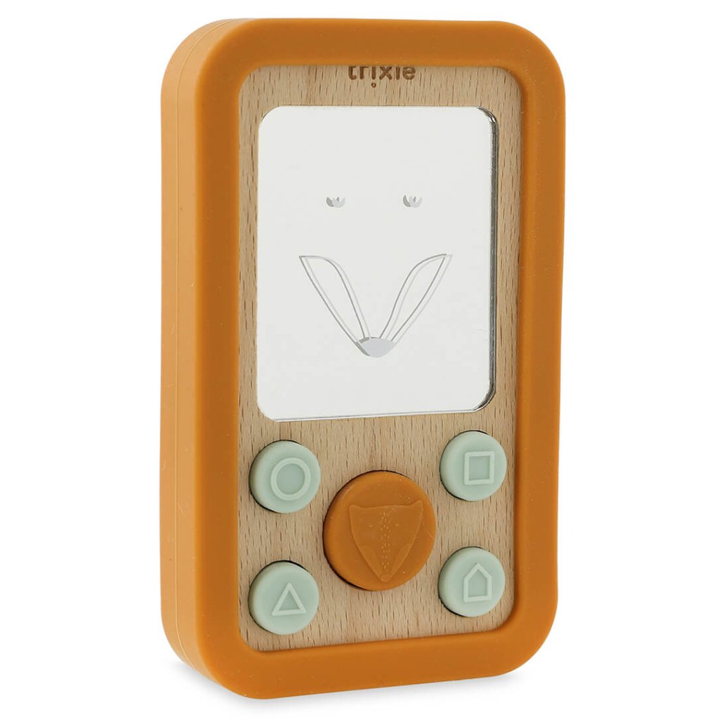 Bambinista - TRIXIE - Accessories - TRIXIE Wooden silicone baby phone - Mr. Fox