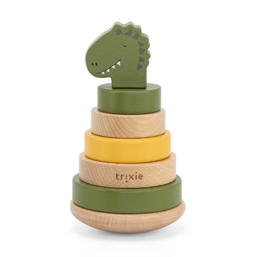 Bambinista - TRIXIE - Toys - TRIXIE Wooden stacking toy - Mr. Dino