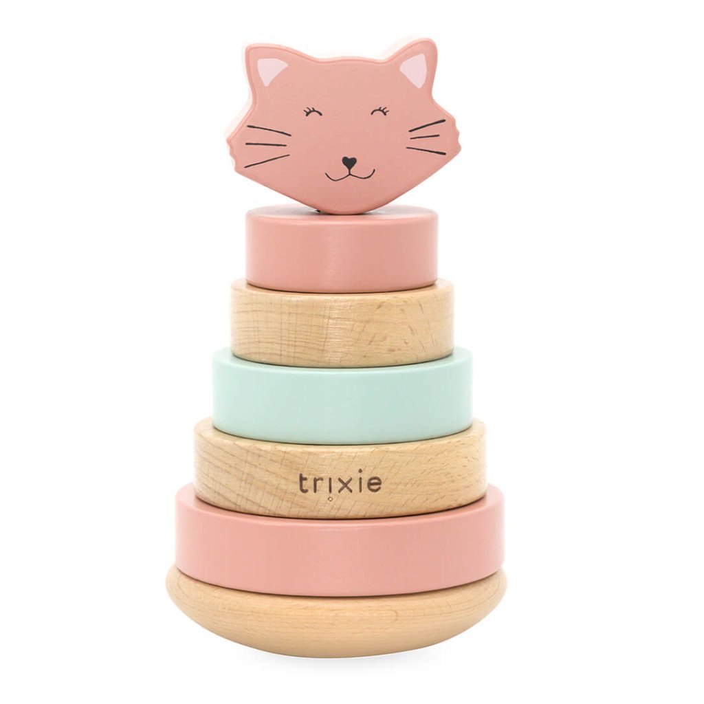 Bambinista - TRIXIE - Toys - TRIXIE Wooden stacking toy - Mrs. Cat