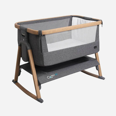 Bambinista-TUTTI BAMBINI-Travel-TUTTI BAMBINI CoZee Air Bedside Crib - Oak and Charcoal