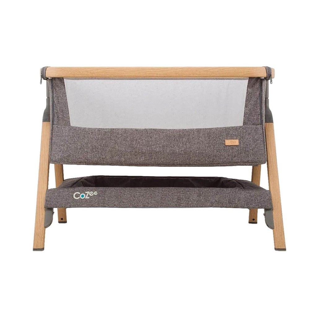 Bambinista-TUTTI BAMBINI-Travel-TUTTI BAMBINI CoZee Bedside Crib - Oak and Charcoal