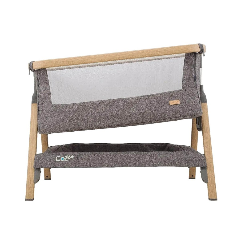 Bambinista-TUTTI BAMBINI-Travel-TUTTI BAMBINI CoZee Bedside Crib - Oak and Charcoal