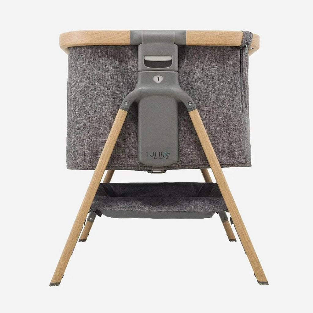 Bambinista-TUTTI BAMBINI-Travel-TUTTI BAMBINI CoZee Bedside Crib - Oak and Charcoal