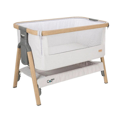 Bambinista-TUTTI BAMBINI-Travel-TUTTI BAMBINI Cozee Bedside Crib-Oak/Sterling Silver