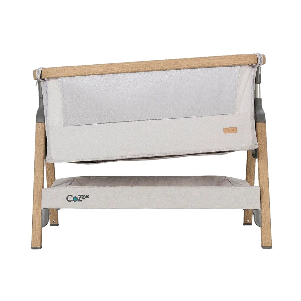 Bambinista-TUTTI BAMBINI-Travel-TUTTI BAMBINI Cozee Bedside Crib-Oak/Sterling Silver