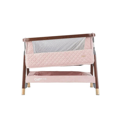 Bambinista-TUTTI BAMBINI-Travel-TUTTI BAMBINI CoZee Luxe Bedside Crib - Walnut/Blush