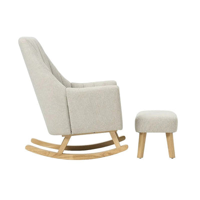 Bambinista-TUTTI BAMBINI-Travel-TUTTI BAMBINI Jonah Rocking Chair & Foot Stool - Pebble