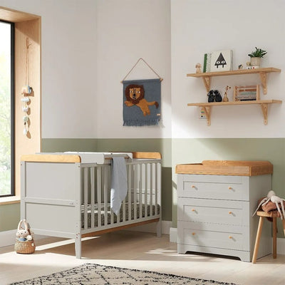 Bambinista-TUTTI BAMBINI-Travel-TUTTI BAMBINI Rio 2pc Room Set - Dove Grey/Oak