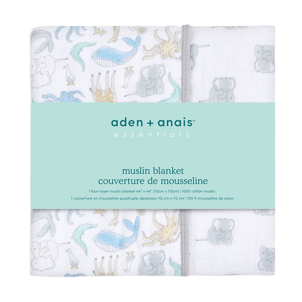 Bambinista-ADEN + ANAIS-Blankets-Aden + Anais Essentials Muslin Blanket Natural History-species