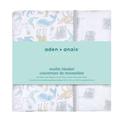 Bambinista-ADEN + ANAIS-Blankets-Aden + Anais Essentials Muslin Blanket Natural History-species