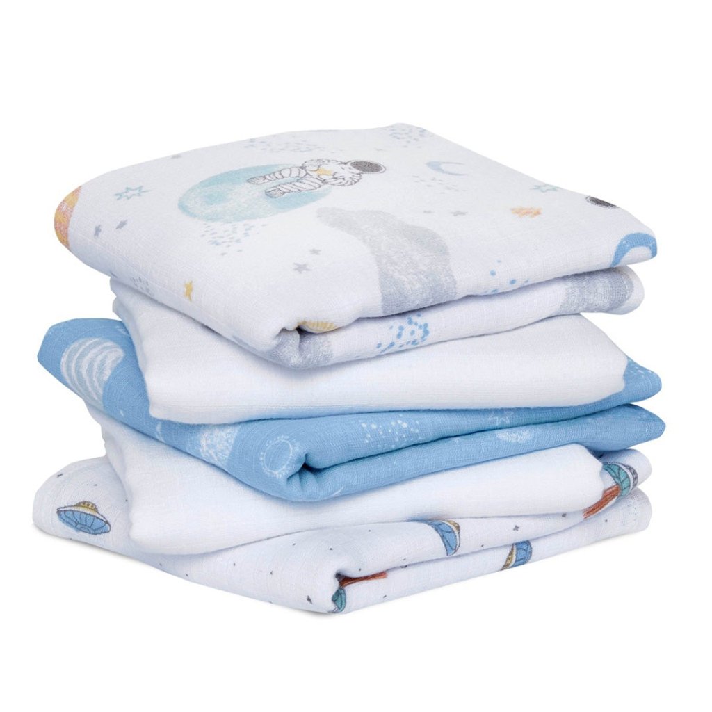 Bambinista-ADEN + ANAIS-Blankets-Aden + Anais Space Explorers Muslin Squares - 5 Pack