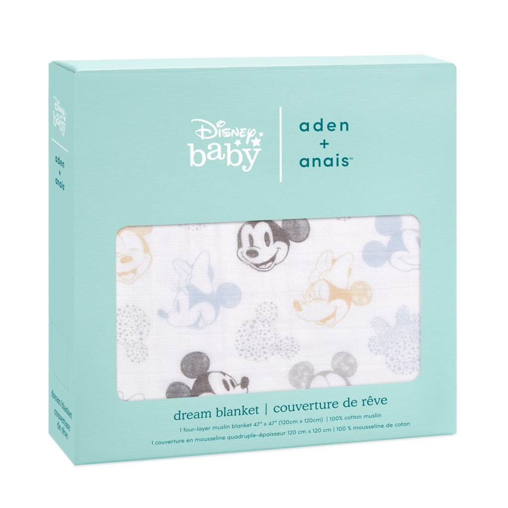 ADEN ANAIS Cotton Muslin Dream Blanket Mickey Mouse Minnie Mouse