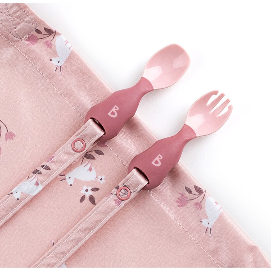 Bambinista-BIBADO-Tableware-BIBADO Handi Cultery - Attachable Baby Cutlery - Blush