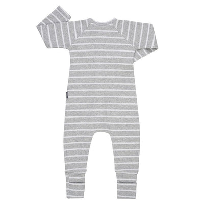 Bambinista-BONDS-Rompers-Bonds Zip Wondersuit - New Grey Marle/White