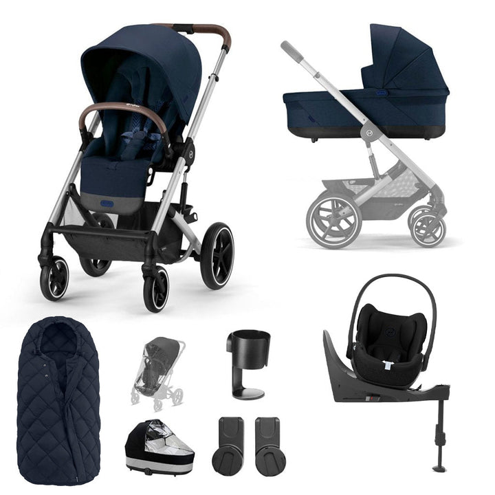 CYBEX BALIOS S Travel System Luxury Bundle with CLOUD T and Snogga Foo Bambinista