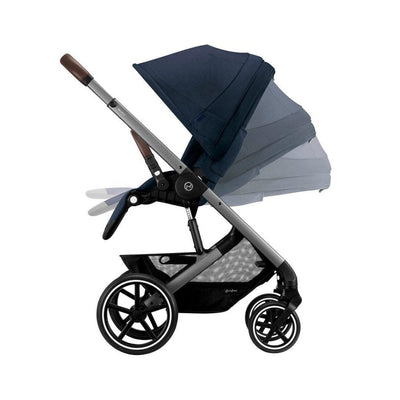 Bambinista-CYBEX-Travel-CYBEX BALIOS S Luxury Travel System with CLOUD T I-SIZE and Snogga Footmuff - Ocean Blue (2023 New Generation)