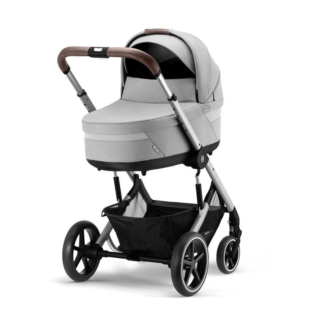 Premium Baby Company - Cochecito para bebés recién nacidos Cybex Balios S  Lux Lava Grey Travel System con Aton M i size Soho grey