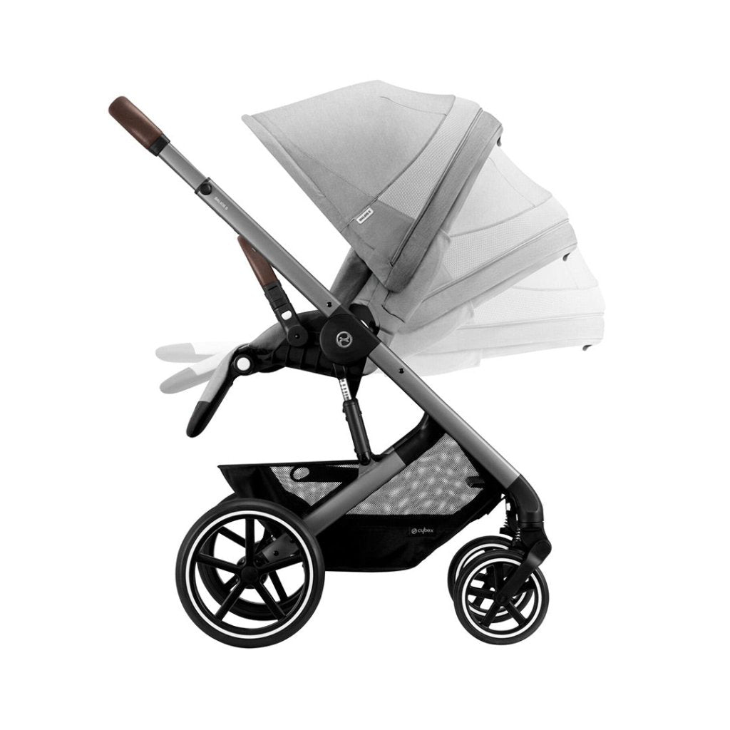 Bambinista-CYBEX-Travel-CYBEX BALIOS S Travel System Comfort Bundle with ATON B2 I-SIZE and Gold Footmuff - Lava Grey (2023 New Generation)