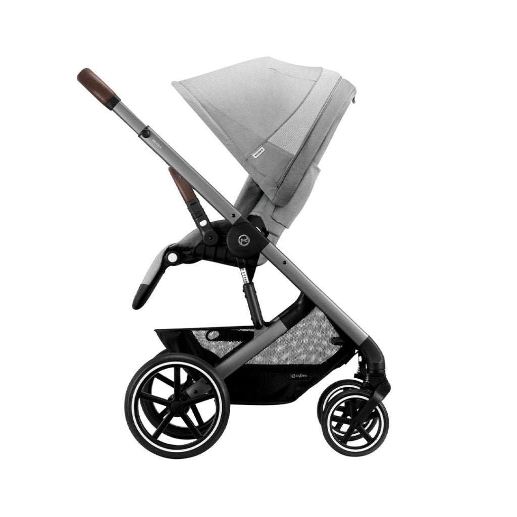 Bambinista-CYBEX-Travel-CYBEX BALIOS S Travel System Comfort Bundle with ATON B2 I-SIZE and Gold Footmuff - Lava Grey (2023 New Generation)