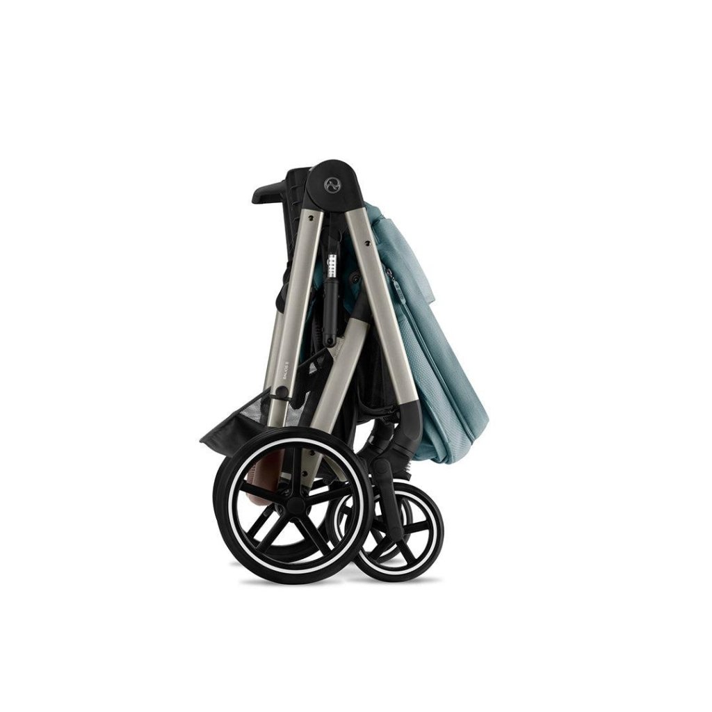 Bambinista-CYBEX-Travel-CYBEX BALIOS S Travel System Comfort Bundle with ATON B2 I-SIZE and Gold Footmuff - Sky Blue (2023 New Generation)