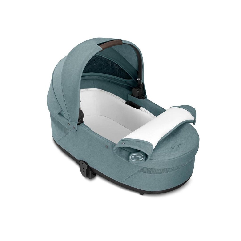 Bambinista-CYBEX-Travel-CYBEX BALIOS S Travel System Comfort Bundle with ATON B2 I-SIZE and Gold Footmuff - Sky Blue (2023 New Generation)