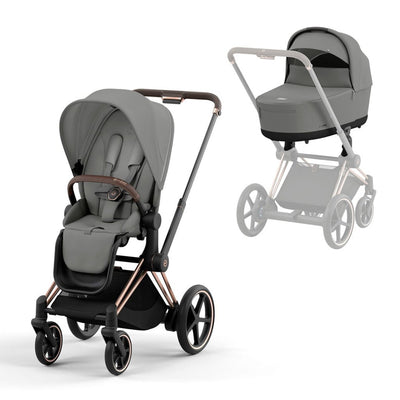 Bambinista-CYBEX-Travel-CYBEX e-Priam Pushchair 2023 - Mirage Grey