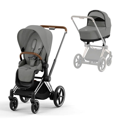 Bambinista-CYBEX-Travel-CYBEX e-Priam Pushchair 2023 - Mirage Grey