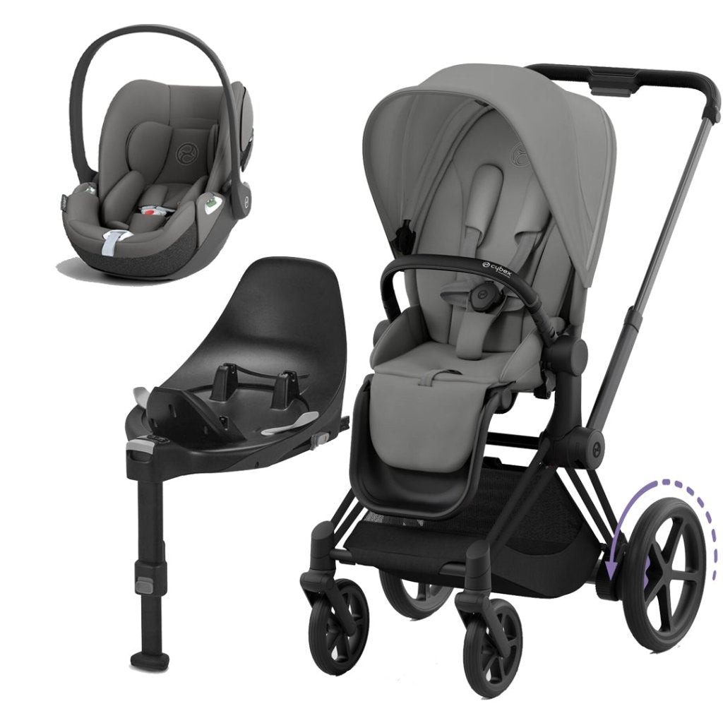 Bambinista-CYBEX-Travel-CYBEX e-Priam Travel System 2023 - Mirage Grey