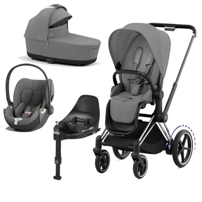 Bambinista-CYBEX-Travel-CYBEX e-Priam Travel System 2023 - Mirage Grey