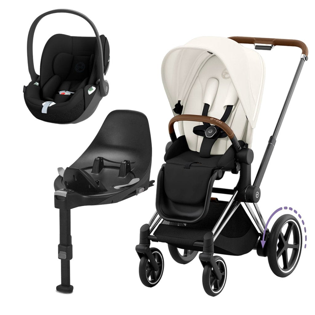 CYBEX e Priam Travel System 2023 Off White Bambinista