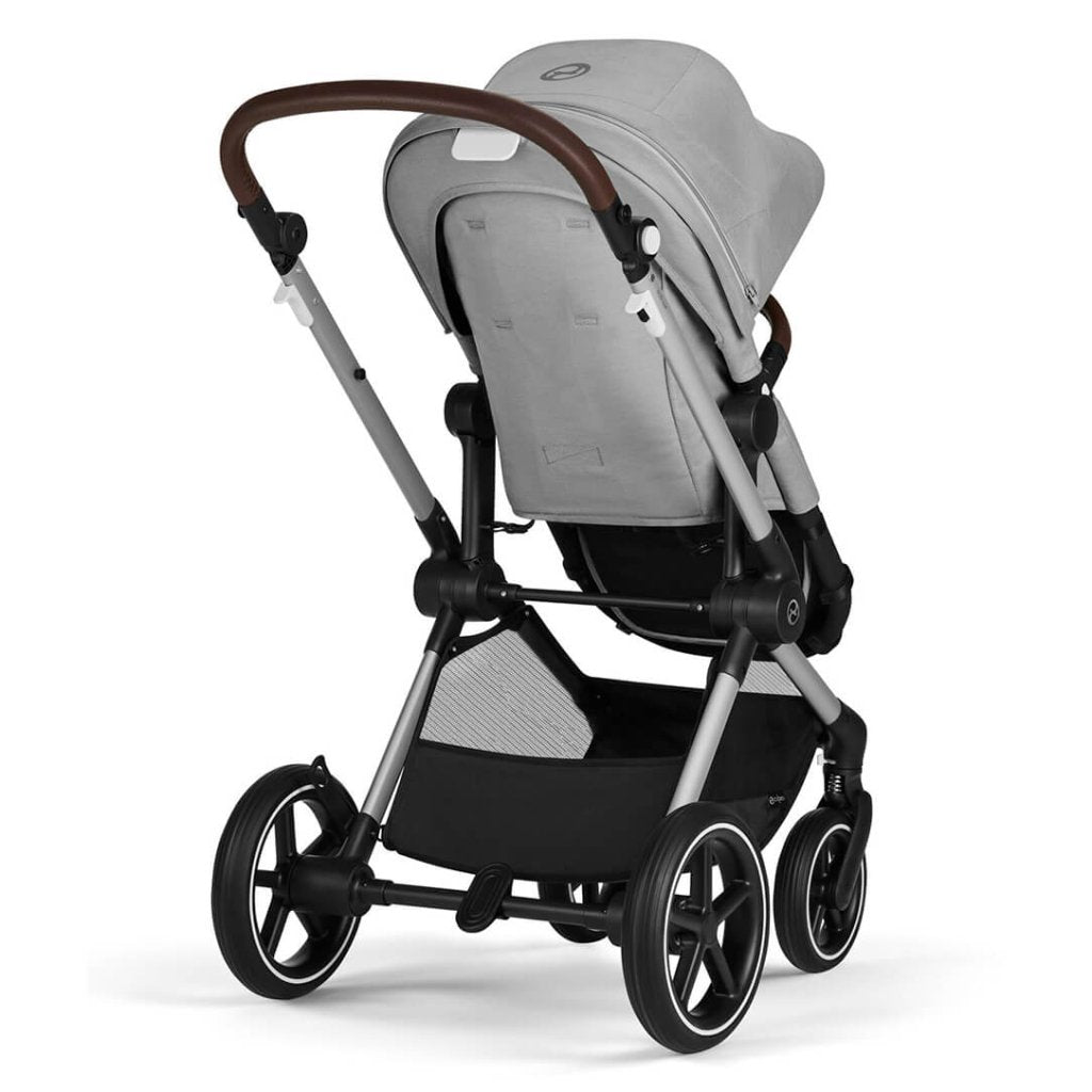 Bambinista-CYBEX-Travel-CYBEX EOS LUX Stroller With Silver Frame - Lava Grey