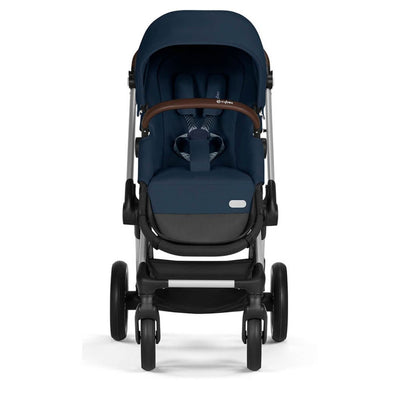 Bambinista-CYBEX-Travel-CYBEX EOS LUX Stroller With Silver Frame - Ocean Blue