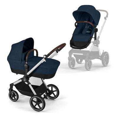 Bambinista-CYBEX-Travel-CYBEX EOS Luxury Travel System CLOUD T I-SIZE with Snogga - Ocean Blue