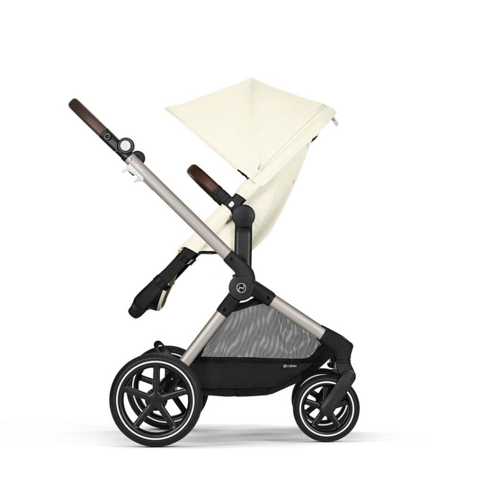 Bambinista-CYBEX-Travel-CYBEX EOS Travel System Essential Bundle with Gold Footmuff - Seashell Beige