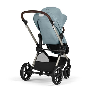 Bambinista-CYBEX-Travel-CYBEX EOS Travel System Essential Bundle with Gold Footmuff - Sky Blue