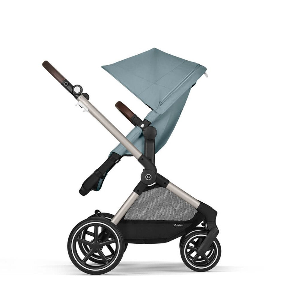 Bambinista-CYBEX-Travel-CYBEX EOS Travel System Essential Bundle with Gold Footmuff - Sky Blue