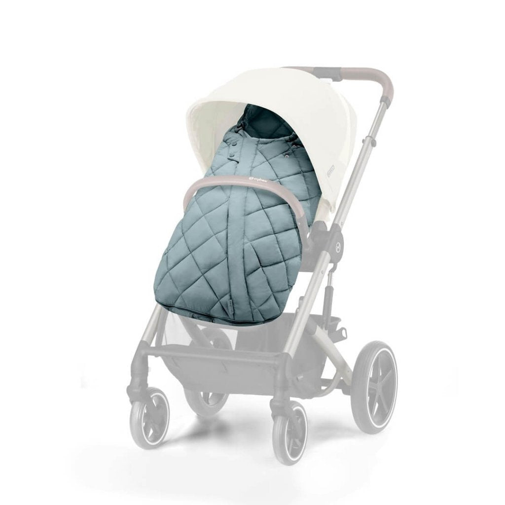 Bambinista-CYBEX-Travel-CYBEX EOS Travel System Essential Bundle with Snogga Footmuff - Sky Blue (2023 New Generation)