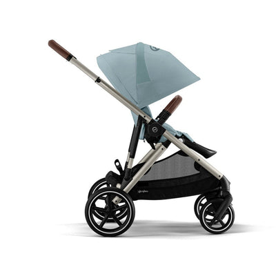 Bambinista-CYBEX-Travel-CYBEX Gazelle S Essential Pushchair Bundle with Gold Footmuff (8 Piece) - Sky Blue