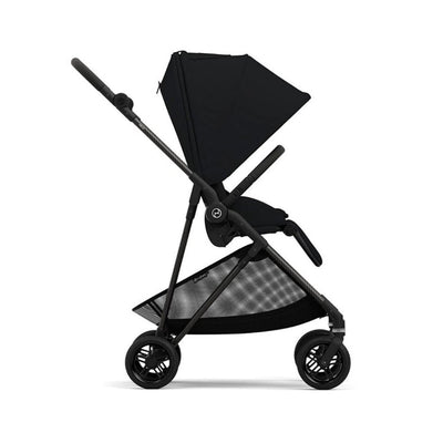 Bambinista-CYBEX-Travel-Cybex Melio Carbon Travel System Comfort Bundle with ATON B2 I-SIZE and Gold Footmuff - Moon Black