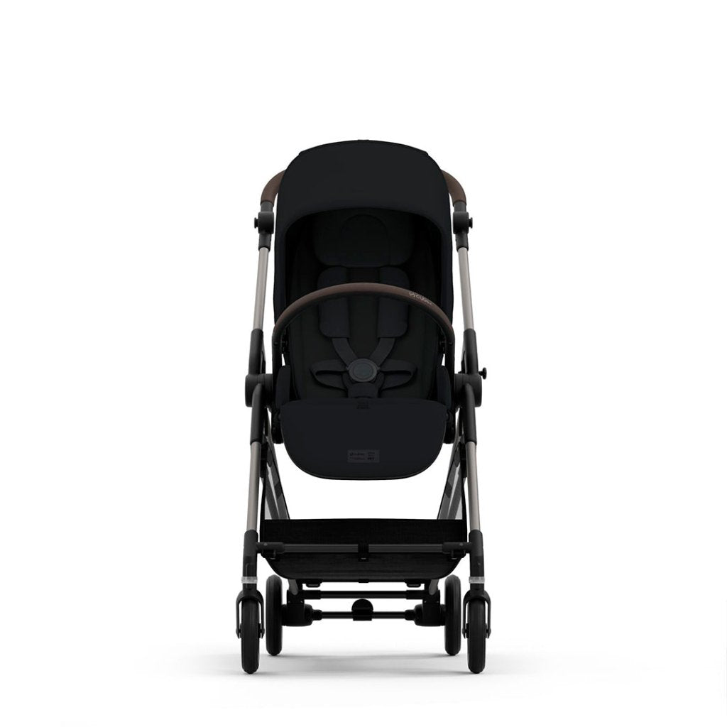 Bambinista-CYBEX-Travel-CYBEX Melio Pushchair - Moon Black (2023 New Generation)