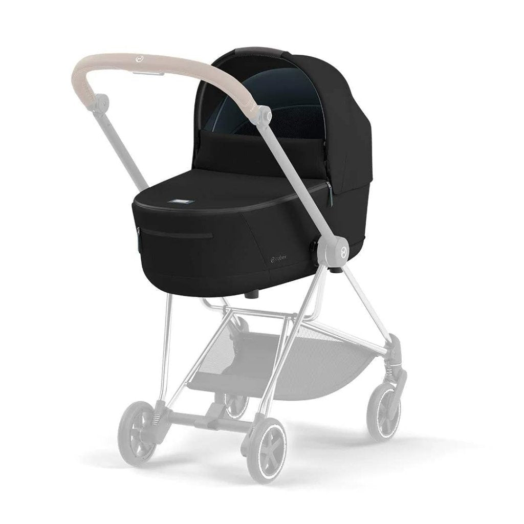 Bambinista-CYBEX-Travel-CYBEX Mios Conscious Collection Lux Carrycot - Onyx Black (New Generation 2023)