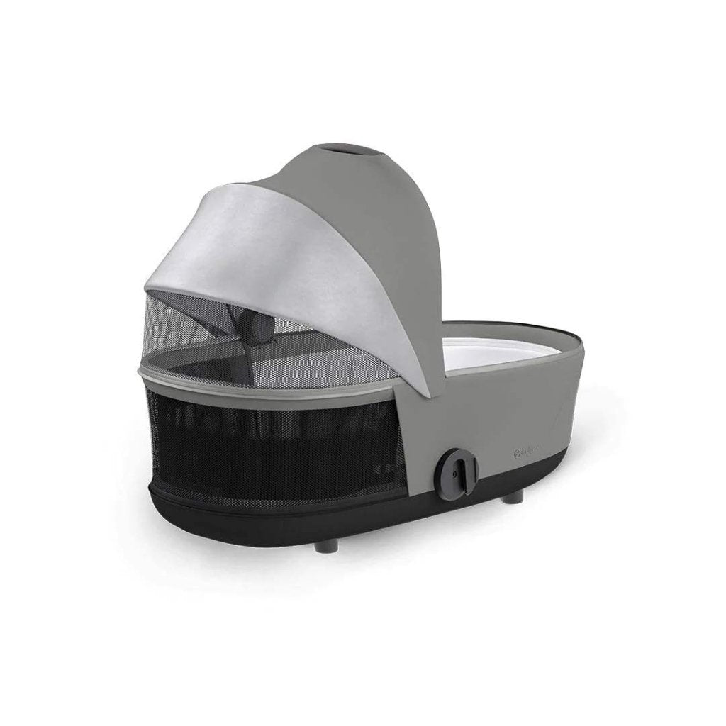 Bambinista-CYBEX-Travel-CYBEX Mios Conscious Collection Lux Carrycot - Pearl Grey (New Generation 2023)