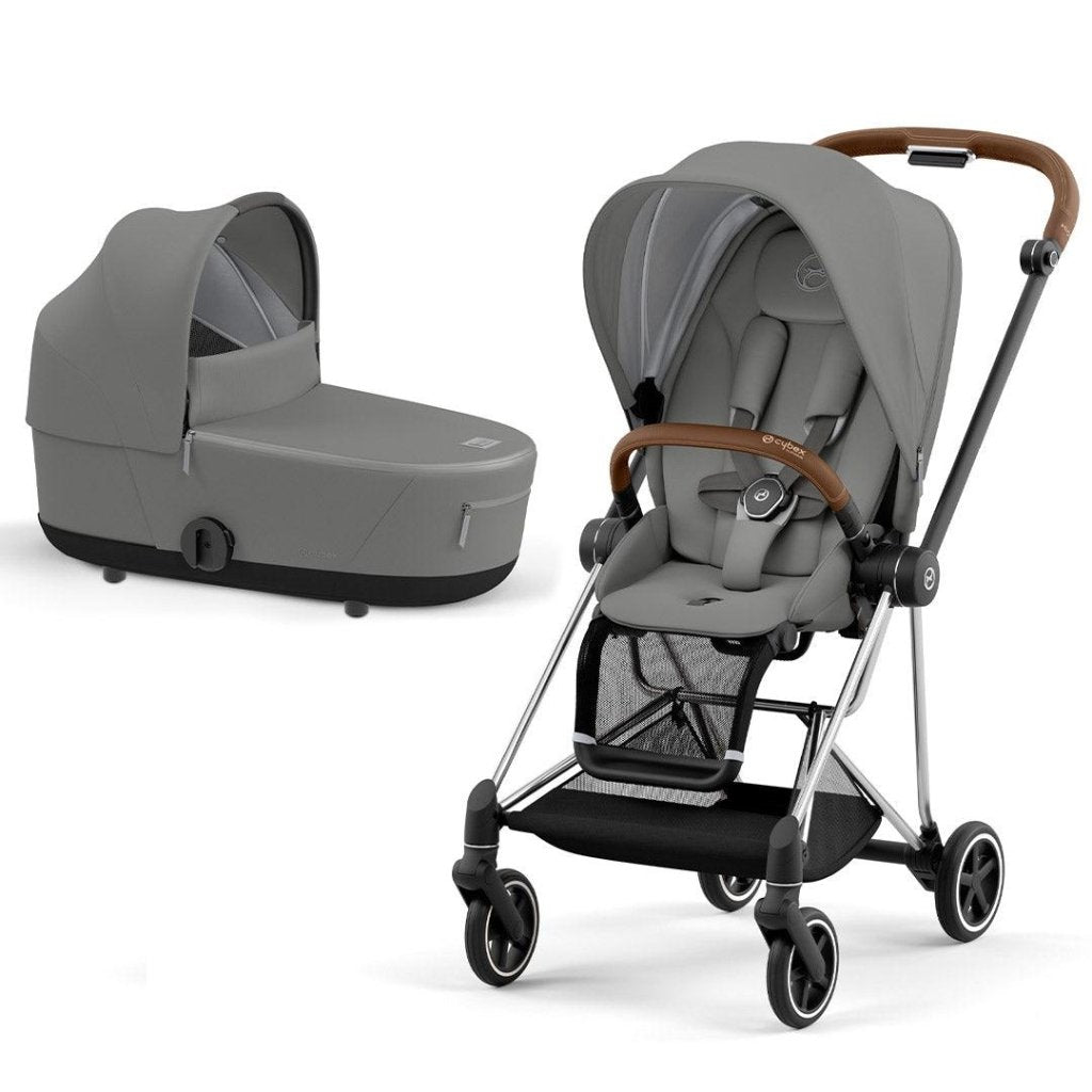 Bambinista-CYBEX-Travel-CYBEX Mios Conscious Collection Pushchair - Pearl Grey (New Generation 2023)