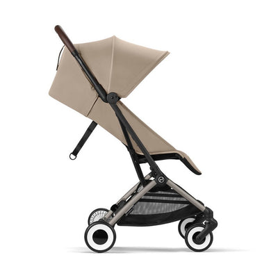 Bambinista-CYBEX-Travel-CYBEX ORFEO Pushchair in Taupe Frame - Almond Beige