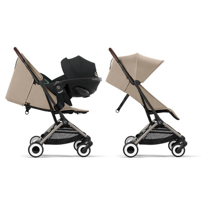 Bambinista-CYBEX-Travel-CYBEX ORFEO Pushchair in Taupe Frame - Almond Beige