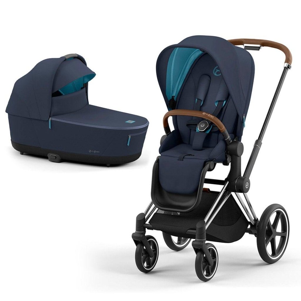 Bambinista-CYBEX-Travel-CYBEX Priam Conscious Collection Pushchair - Dark Navy (New Generation 2023)