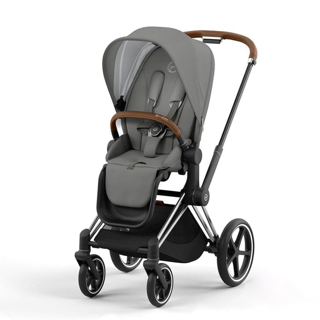 Bambinista-CYBEX-Travel-CYBEX Priam Conscious Collection Pushchair - Pearl Grey (New Generation 2023)