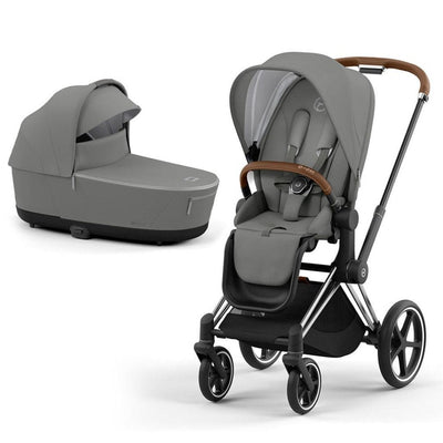 Bambinista-CYBEX-Travel-CYBEX Priam Conscious Collection Pushchair - Pearl Grey (New Generation 2023)