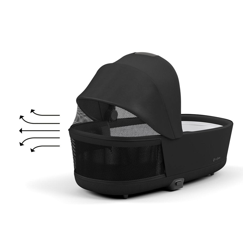 Bambinista-CYBEX-Travel-CYBEX Priam Lux Carrycot - Sepia Black