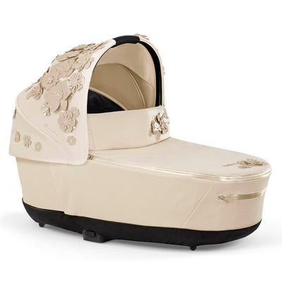 Bambinista-CYBEX-Travel-CYBEX Priam Special Edition SIMPLY FLOWERS BEIGE Lux Carrycot - Nude Beige